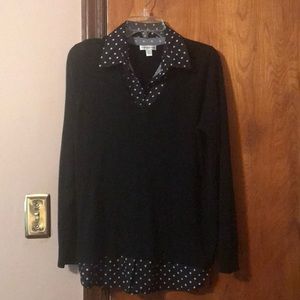 Croft and Barrow black sweater